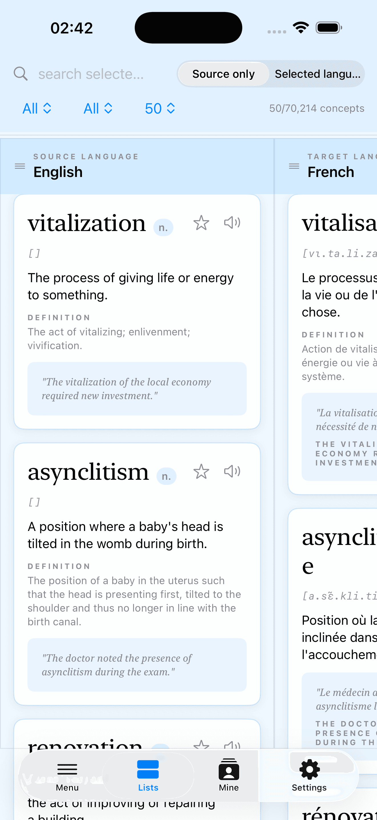 Save vocabulary that becomes practice. 3